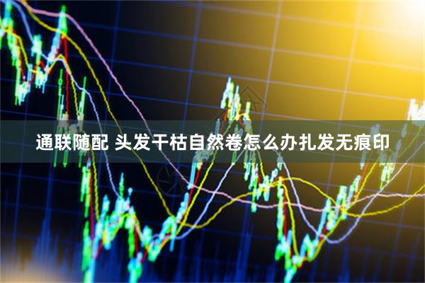 通联随配 头发干枯自然卷怎么办扎发无痕印